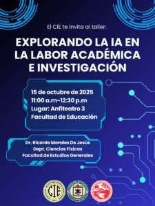 Taller del 15 de octubre de 2025 sobre Inteligencia artificial