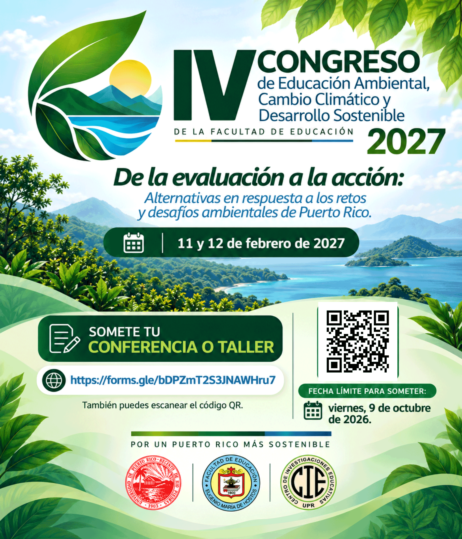 Call for Proposals, 4to Congreso de Educación Ambiental